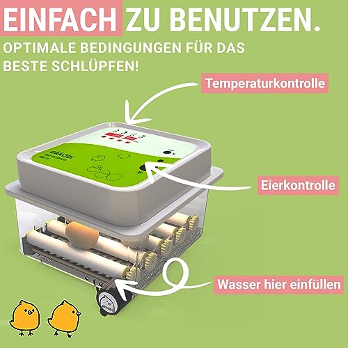 Okköbi OBI-12 Brutautomat für Hühner, Enten & andere Vögel - 3