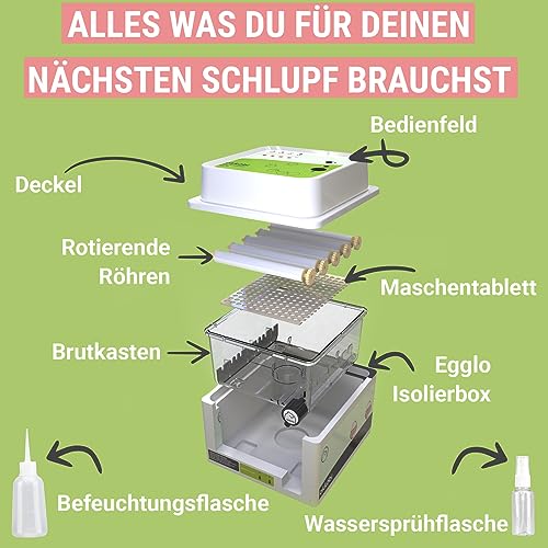 Okköbi OBI-12 Brutautomat für Hühner, Enten & andere Vögel - 5