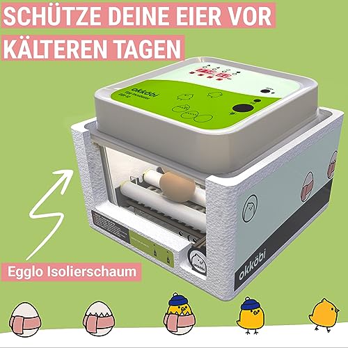 Okköbi OBI-12 Brutautomat für Hühner, Enten & andere Vögel - 7