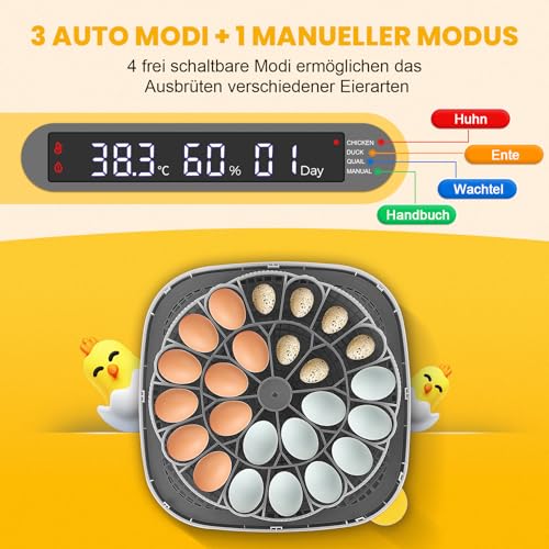 Sailnovo Brutautomat für 24 Eier - 2