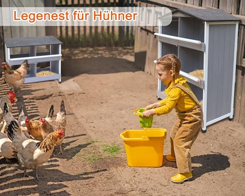 Legenester für Hühner mit geneigtem Boden - 5