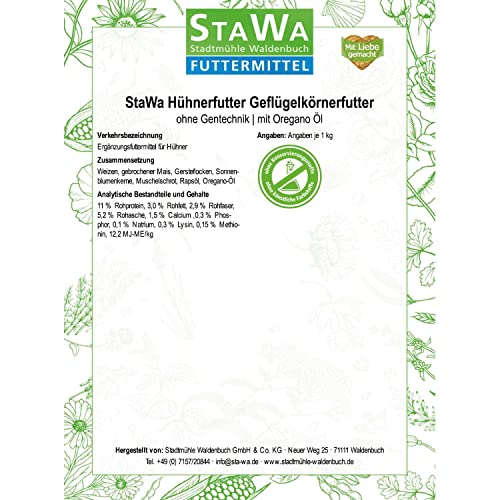 StaWa Hühnerfutter Geflügelkörnerfutter Körnerfutter 25kg !!!GVO frei!!! - 5