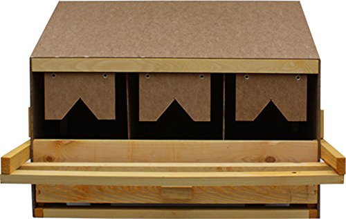 Legenest für Hühner – 3 Legebuchten mit Einlegematten